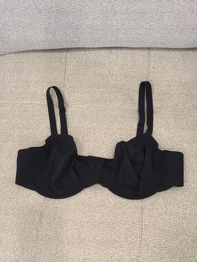 Princesse Tam Tam Black Unlined Underwire Bra 34C Classic Adjustable Stretchy